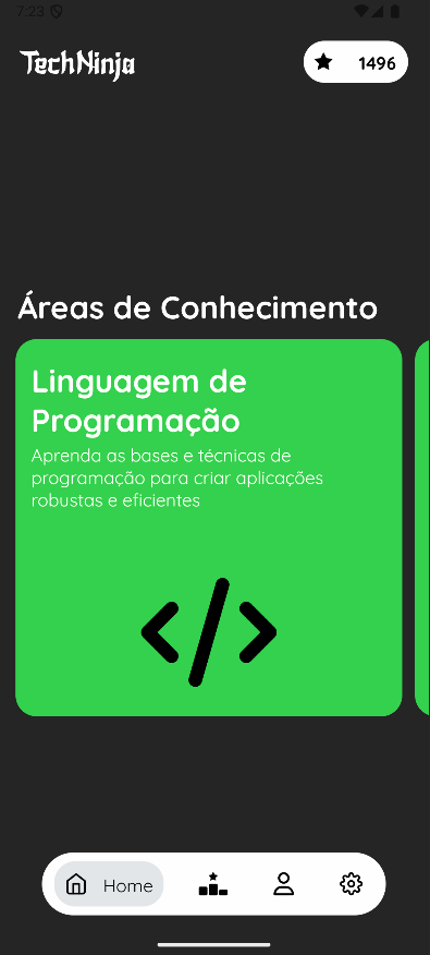 Home do aplicativo